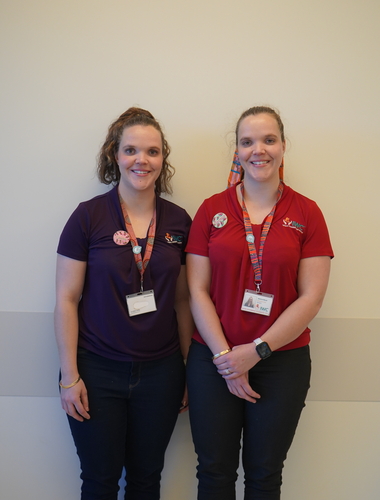 Diabetes Education Team standing in front of wall