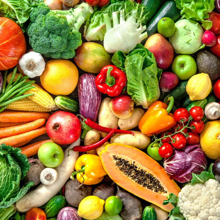 variety of colourful vegetables