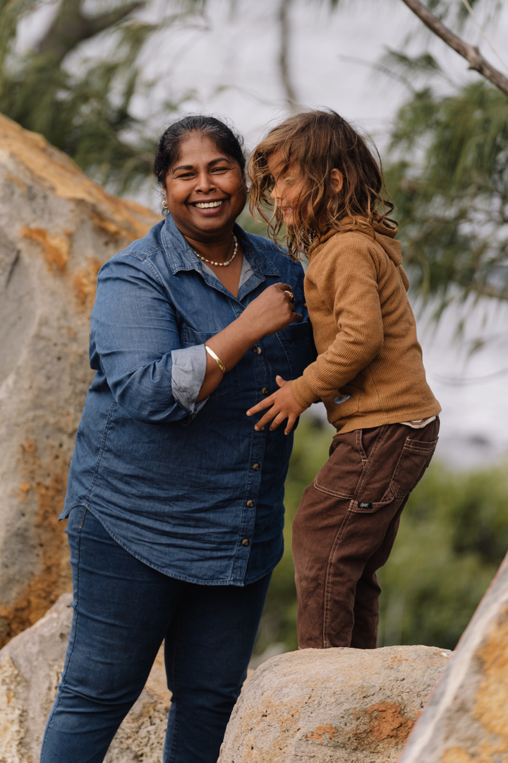 woman and child connected