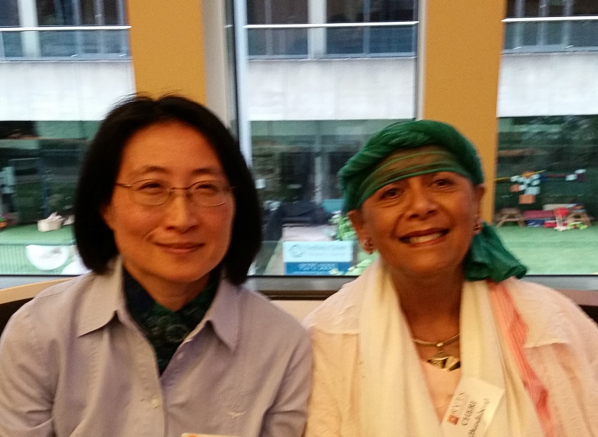 Aunty Cherie with an event attendee