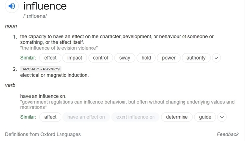 Thumbnail: Influence a powerful force in the right hands