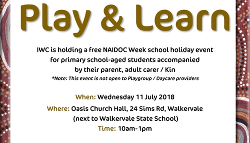 Thumbnail: Play & Learn event for NAIDOC Week